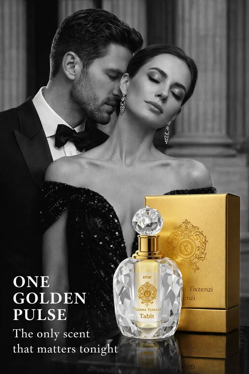 Intimate fragrance application of luxury perfume oil on skin