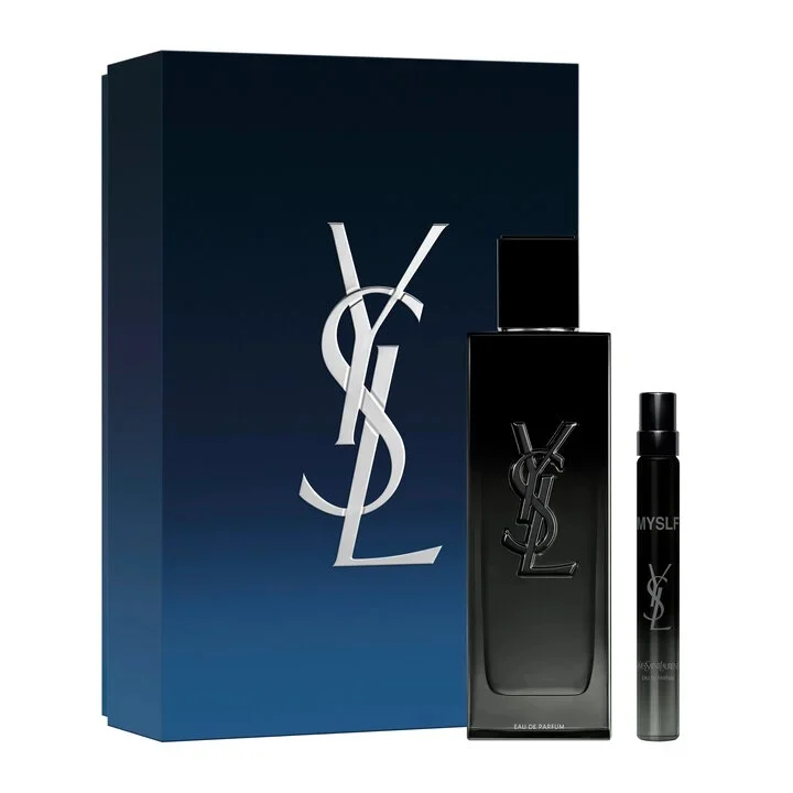 YSL Myslf Gift Set featuring refillable bottle and travel spray