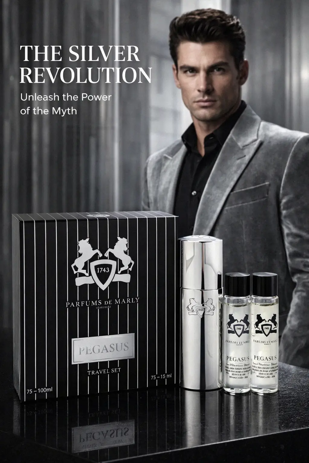 Close up of the sophisticated almond and vanilla scent profile