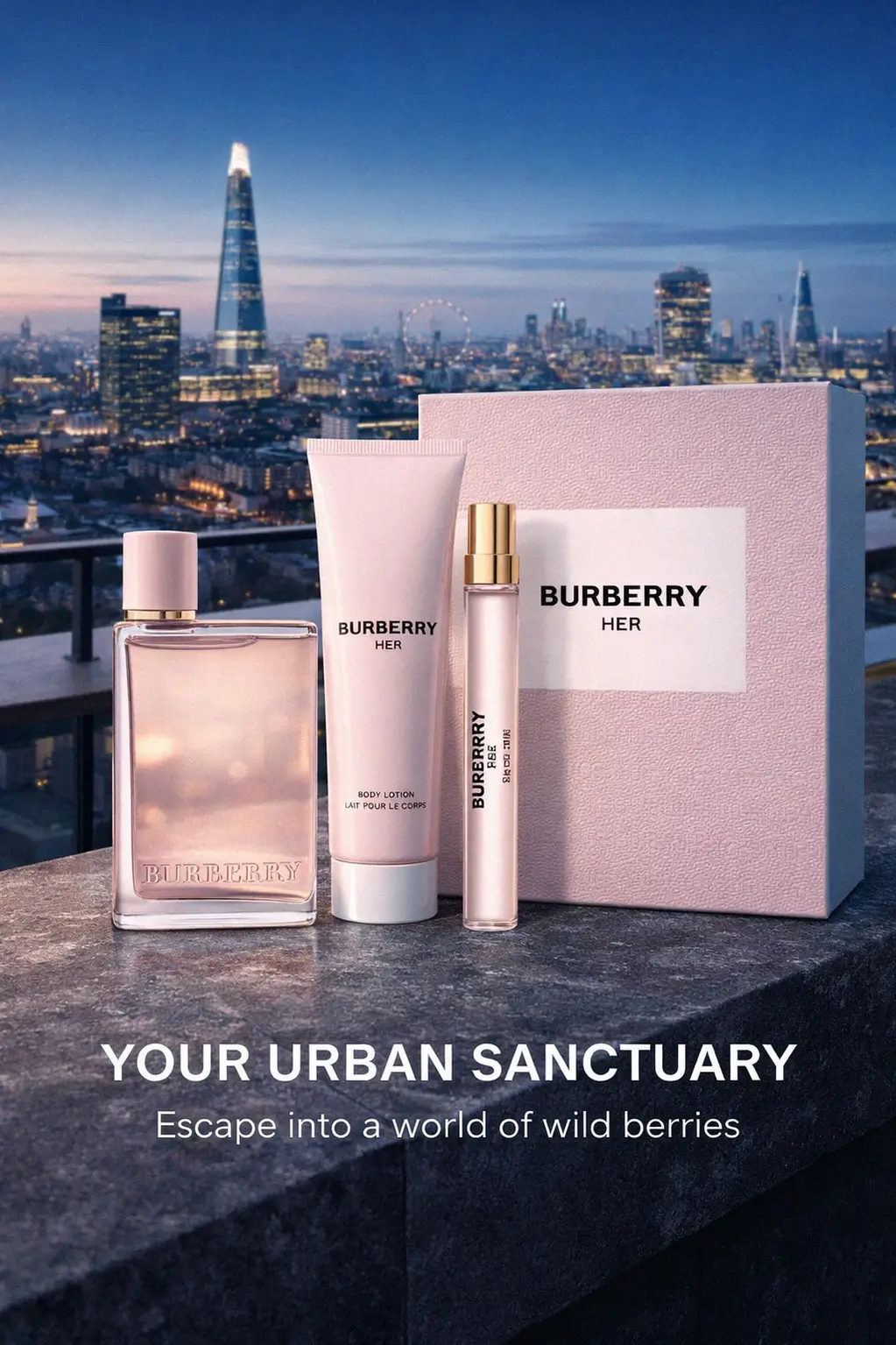 Luxury gift set of Burberry Her