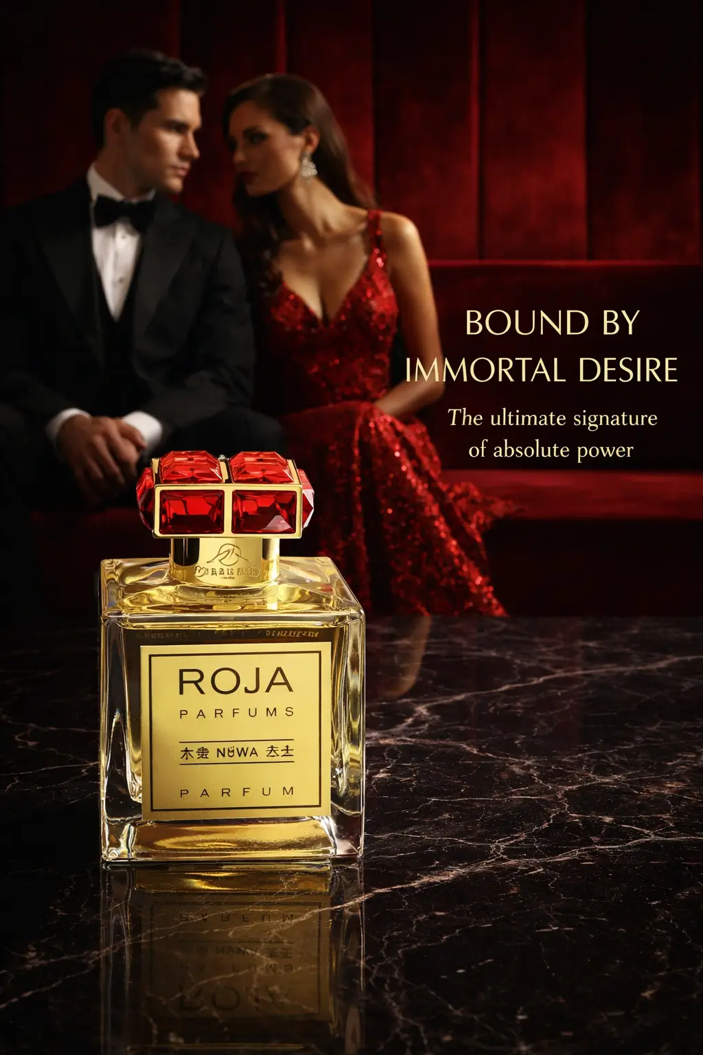 Rose petals and spice notes reflecting the complexity of Roja Nuwa