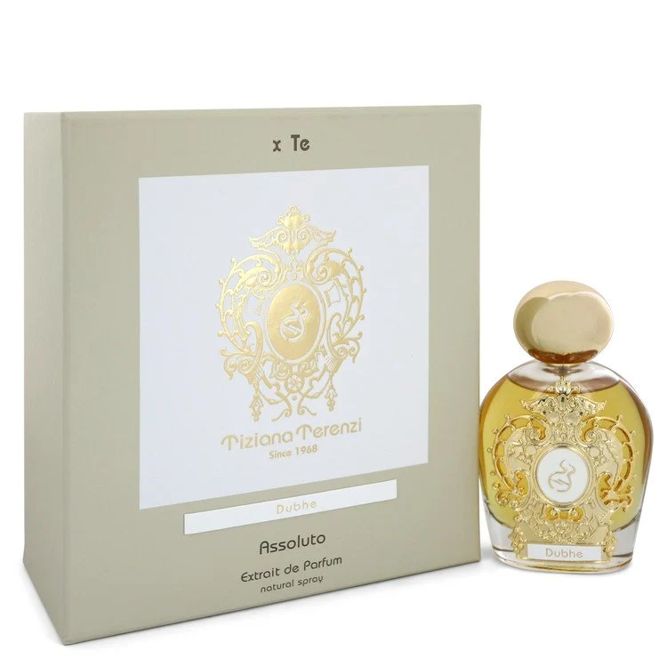 Tiziana Terenzi Dubhe Assoluto luxury extrait de parfum bottle in elegant gold