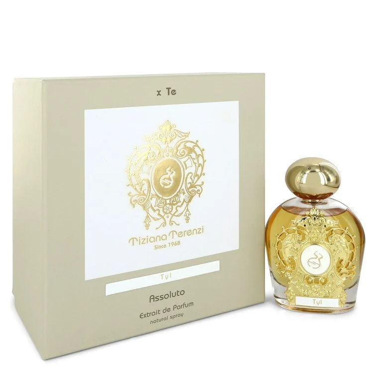 Tiziana Terenzi Tyl luxury unisex perfume bottle with golden details