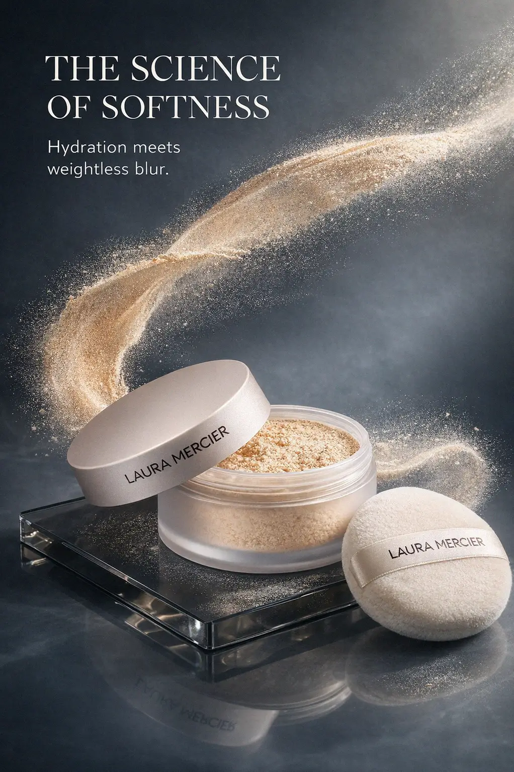 A vanity setup featuring premium makeup essentials