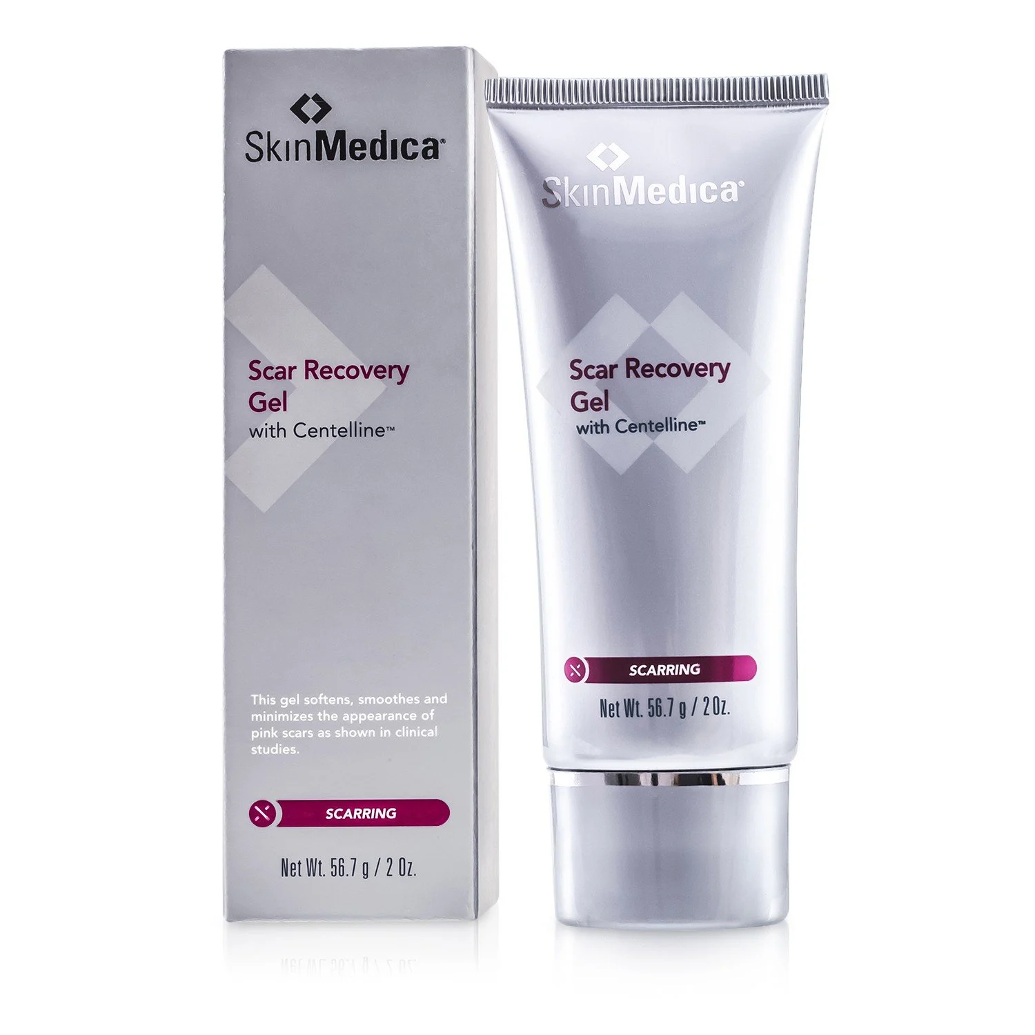 SkinMedica Scar Recovery Gel bottle on a clean surface