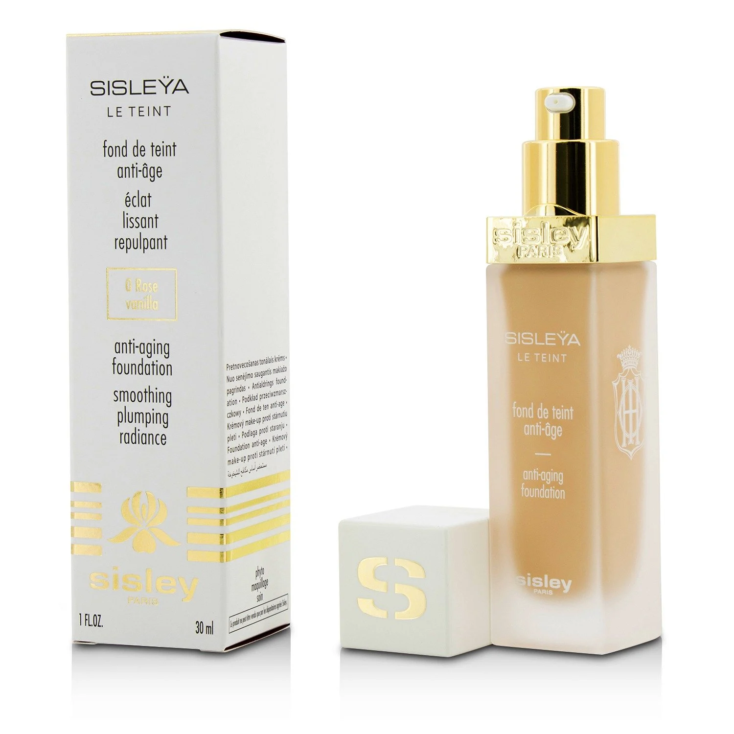 Sisleya Le Teint Anti-Aging Foundation bottle on a white surface