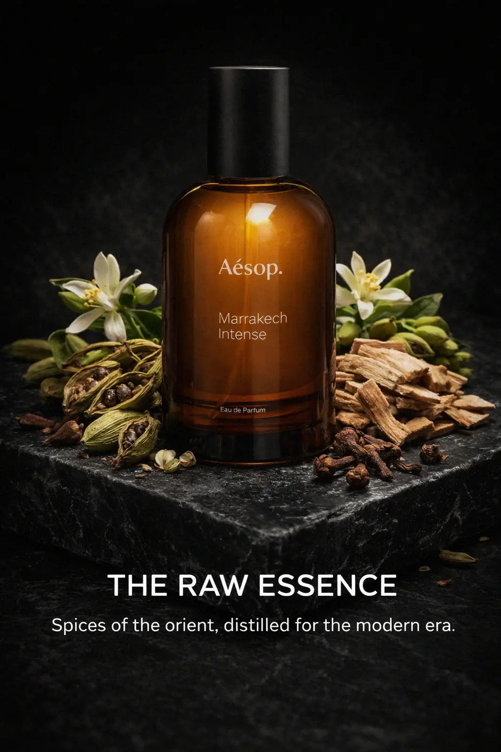 Close up detail of spicy floral notes