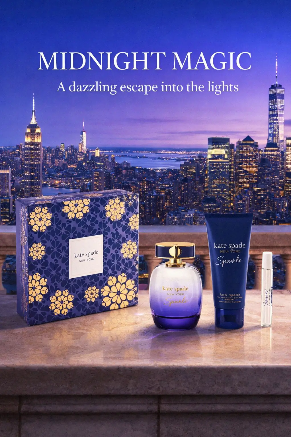 A three piece luxury scent routine for nighttime