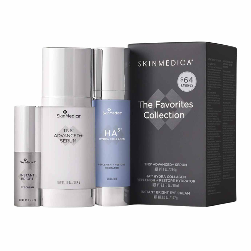 The SkinMedica The Favorites Collection displayed on a clean surface