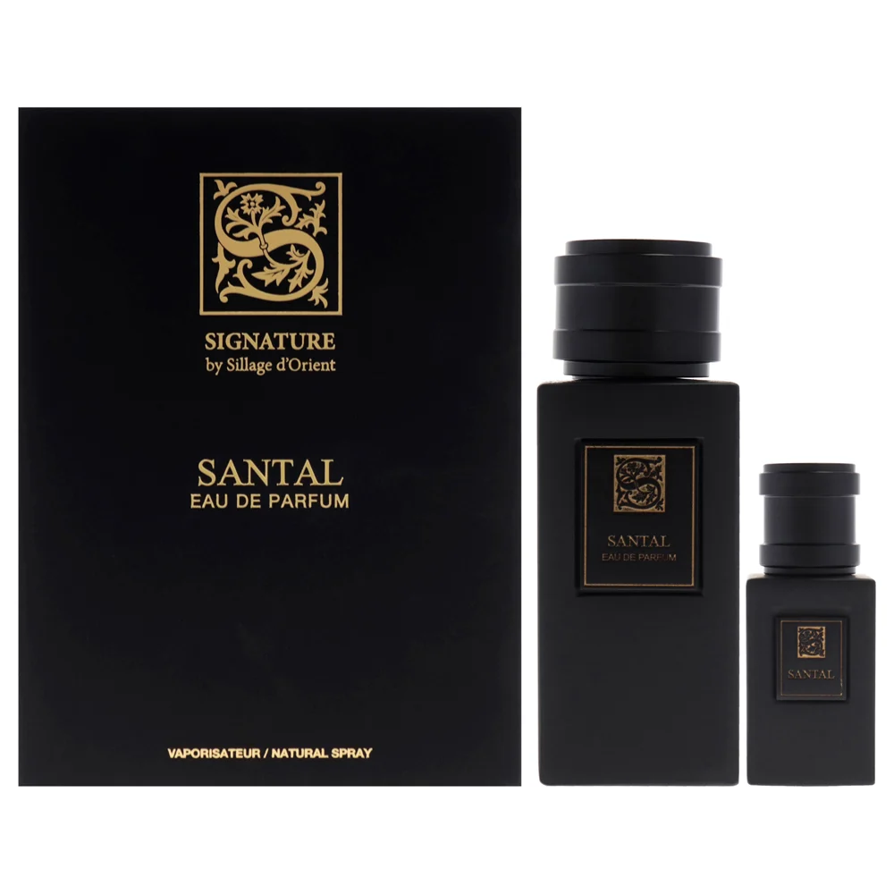 The Signature Santal Eau de Parfum Gift Set in its luxury display