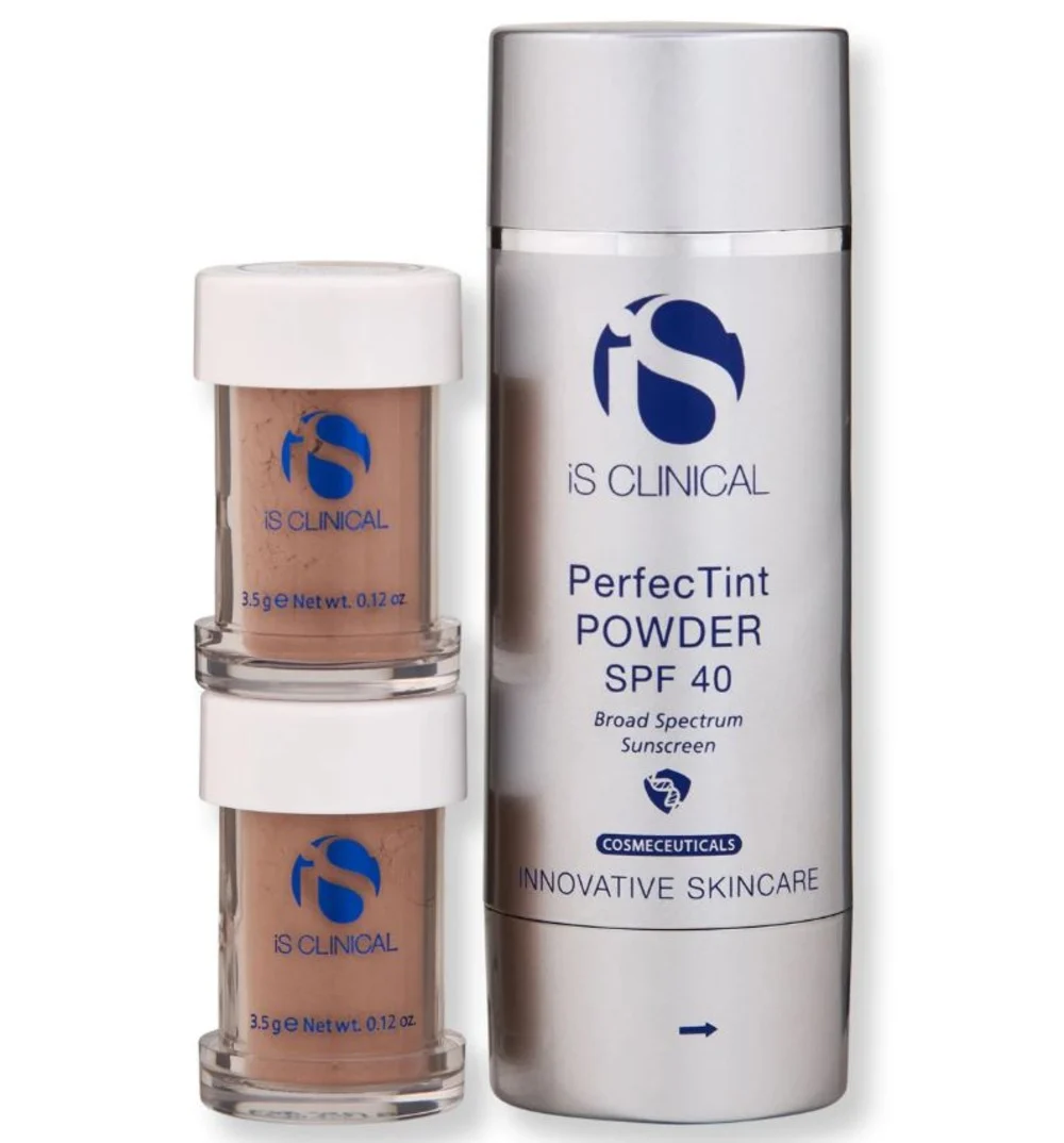iS Clinical PerfecTint Powder SPF 40 matte finish sunscreen