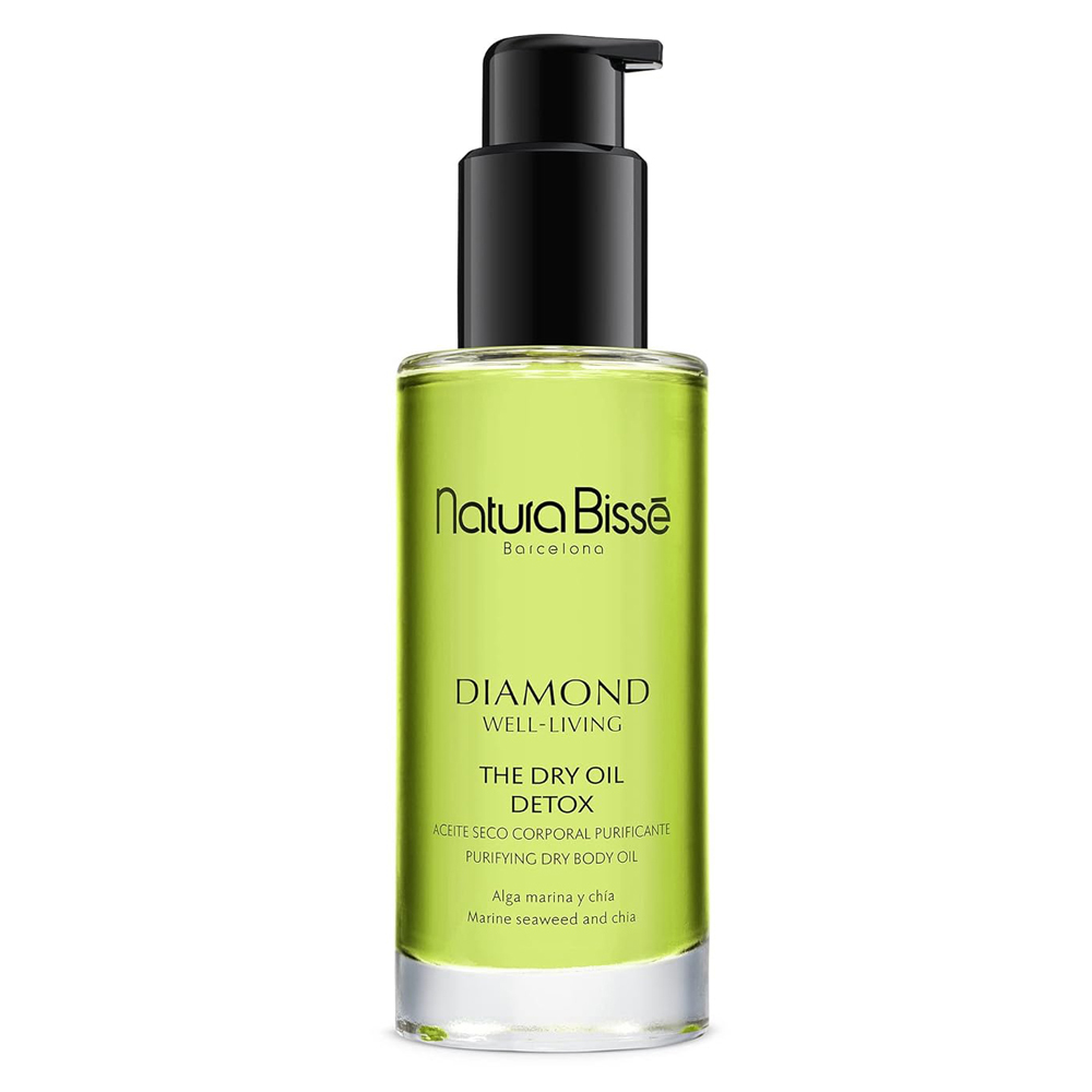 Diamond Well-Living Detox Dry Oil bottle display