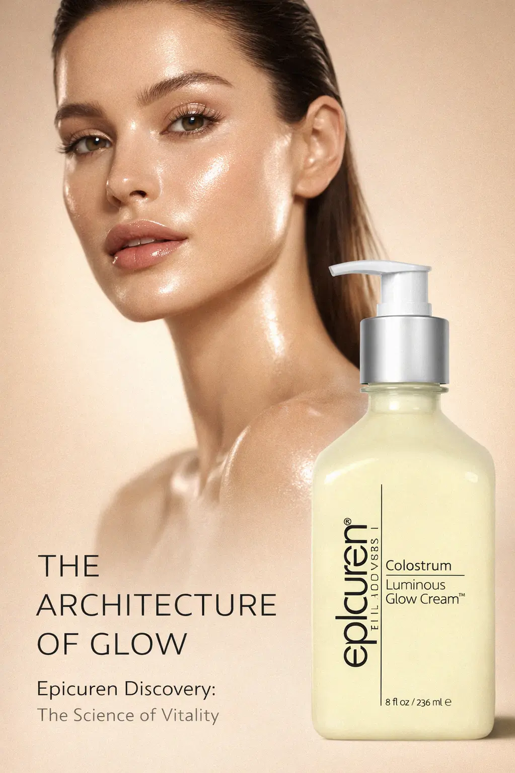 Colostrum Luminous Glow Cream texture and skin application