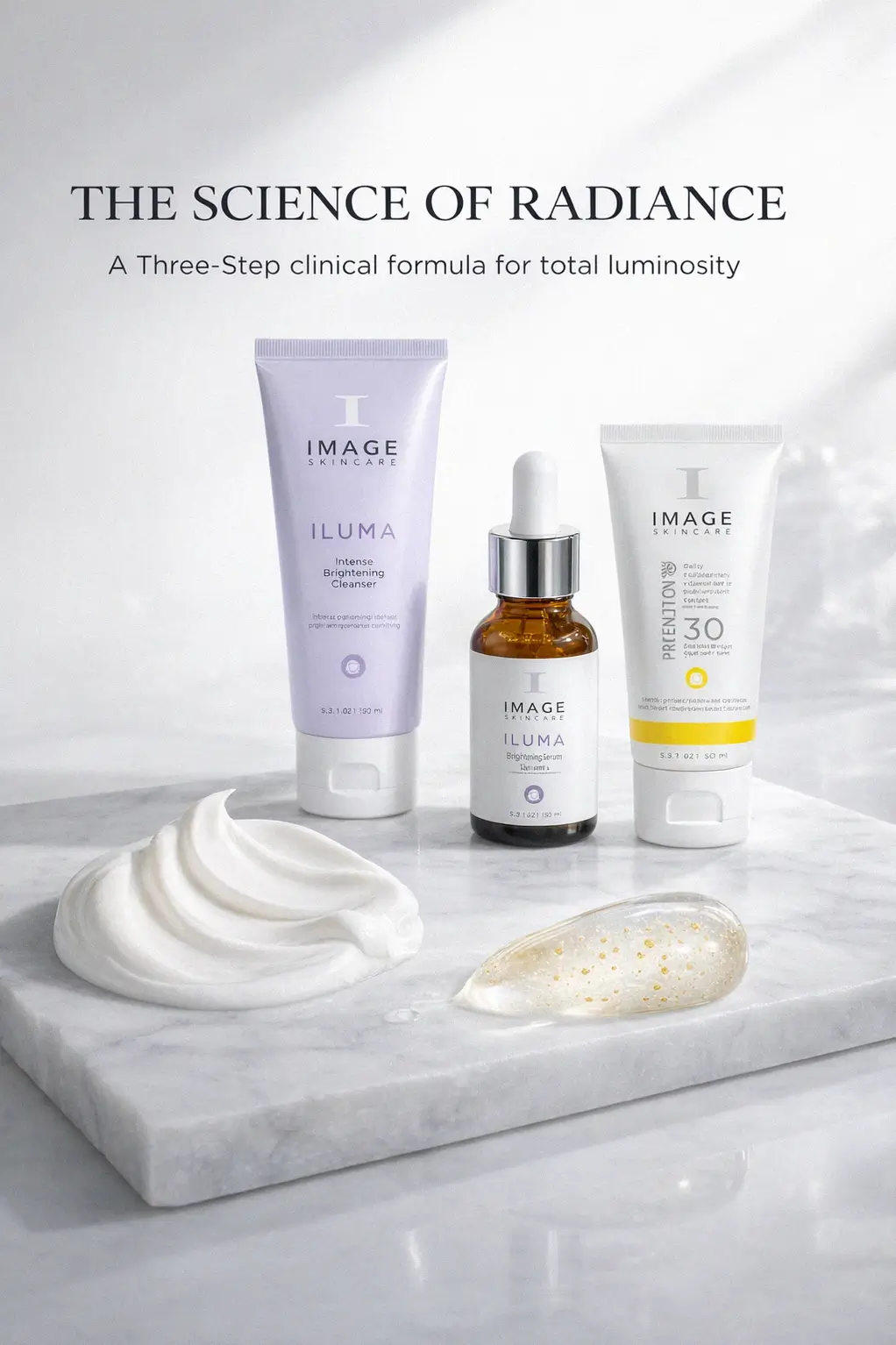 Skincare ritual with IMAGE Skincare ILUMA products