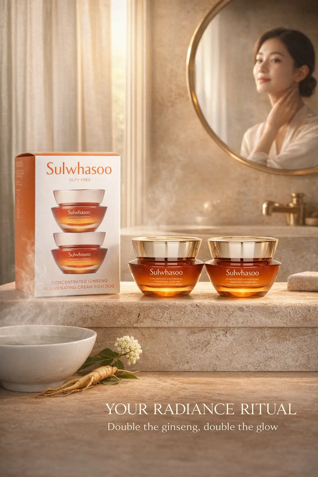 Luxury skincare ritual with Sulwhasoo