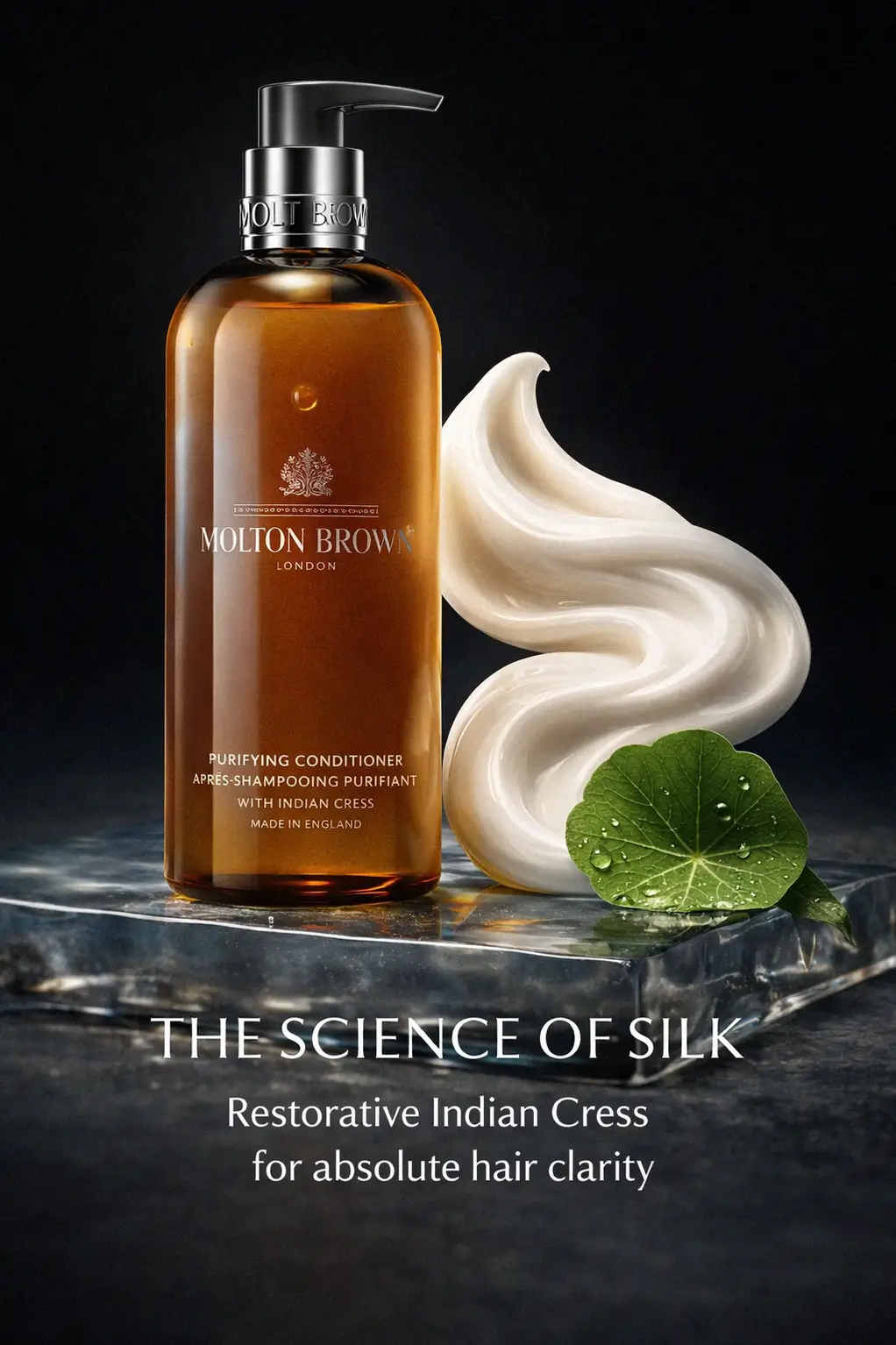 A polished hair ritual featuring Molton Brown