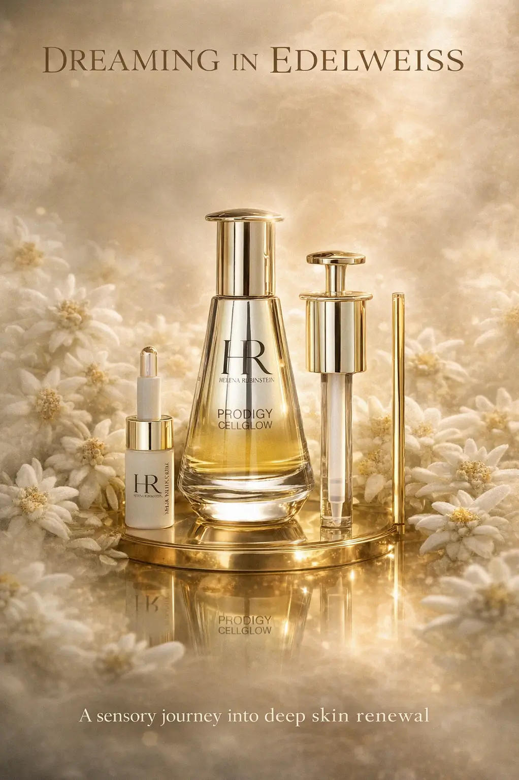 Luxury skincare serum for radiant finish