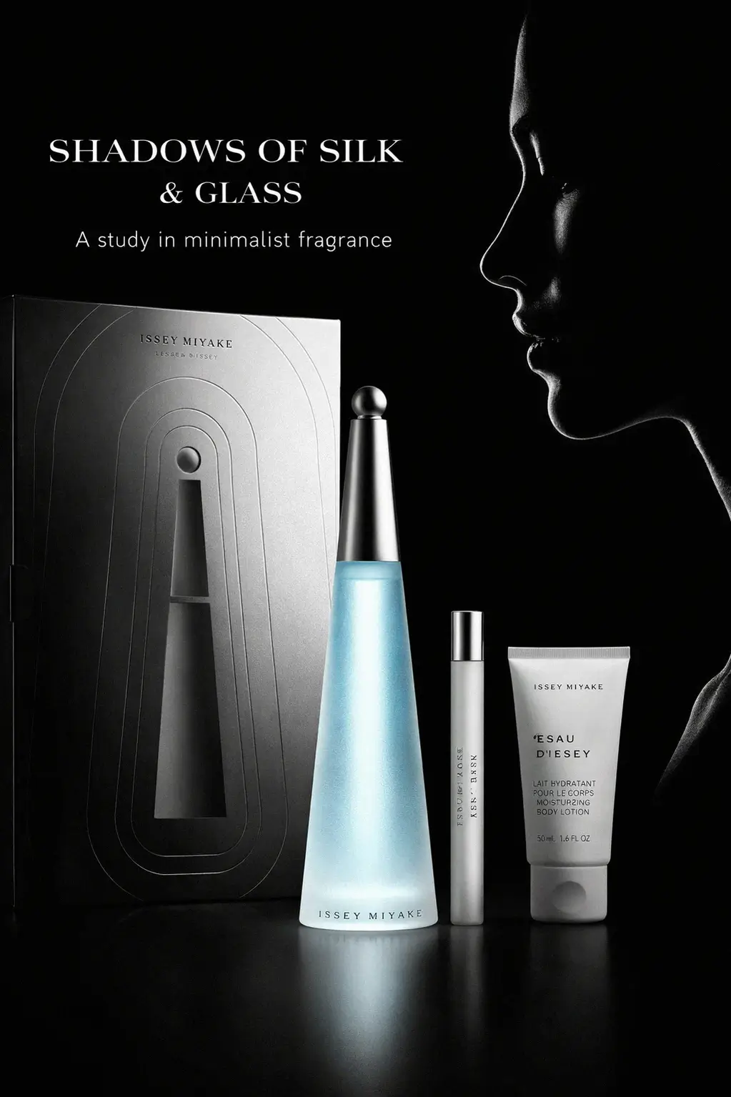Close up of the Issey Miyake gift set