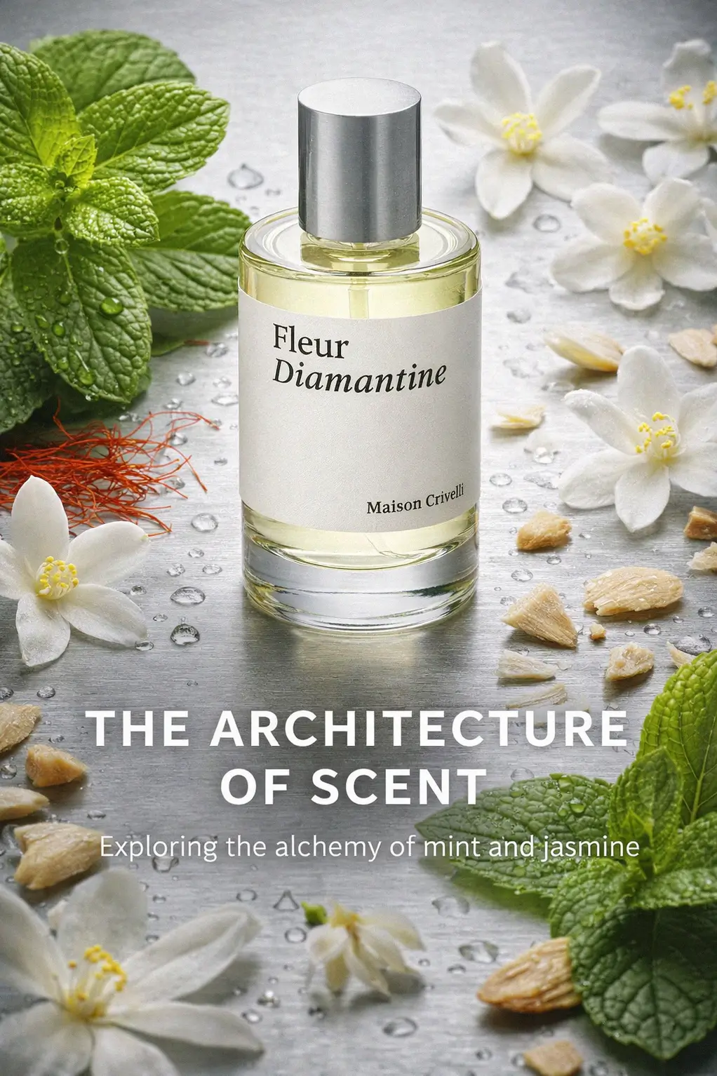 A close-up of the Maison Crivelli fragrance