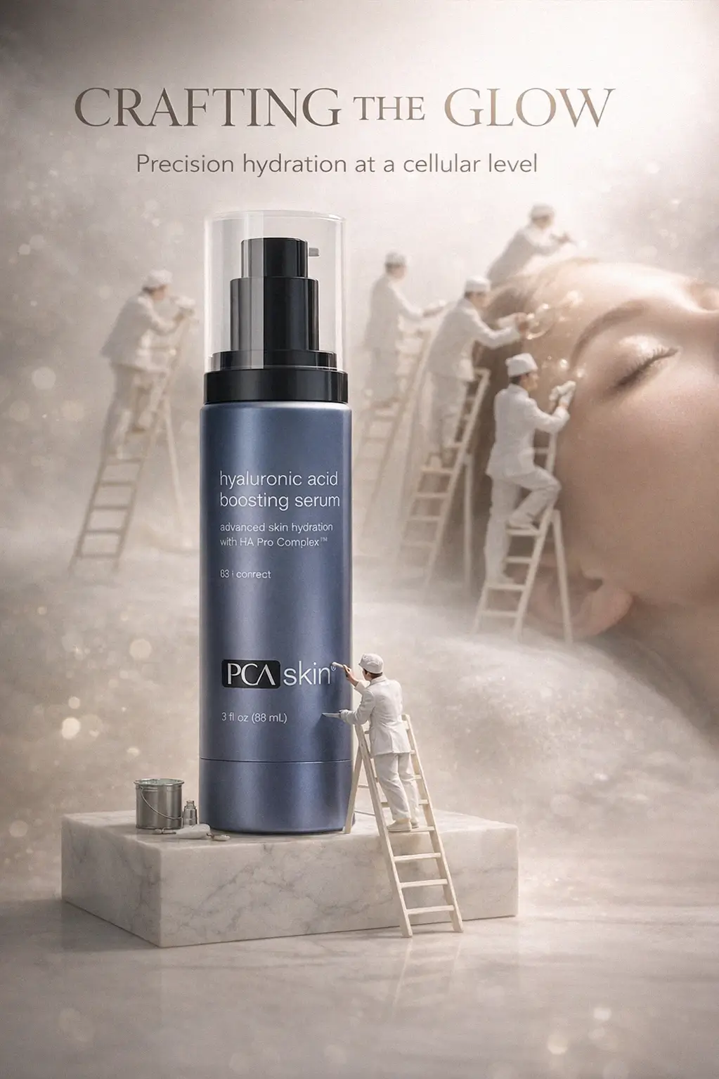 Luxury skincare vanity aesthetic