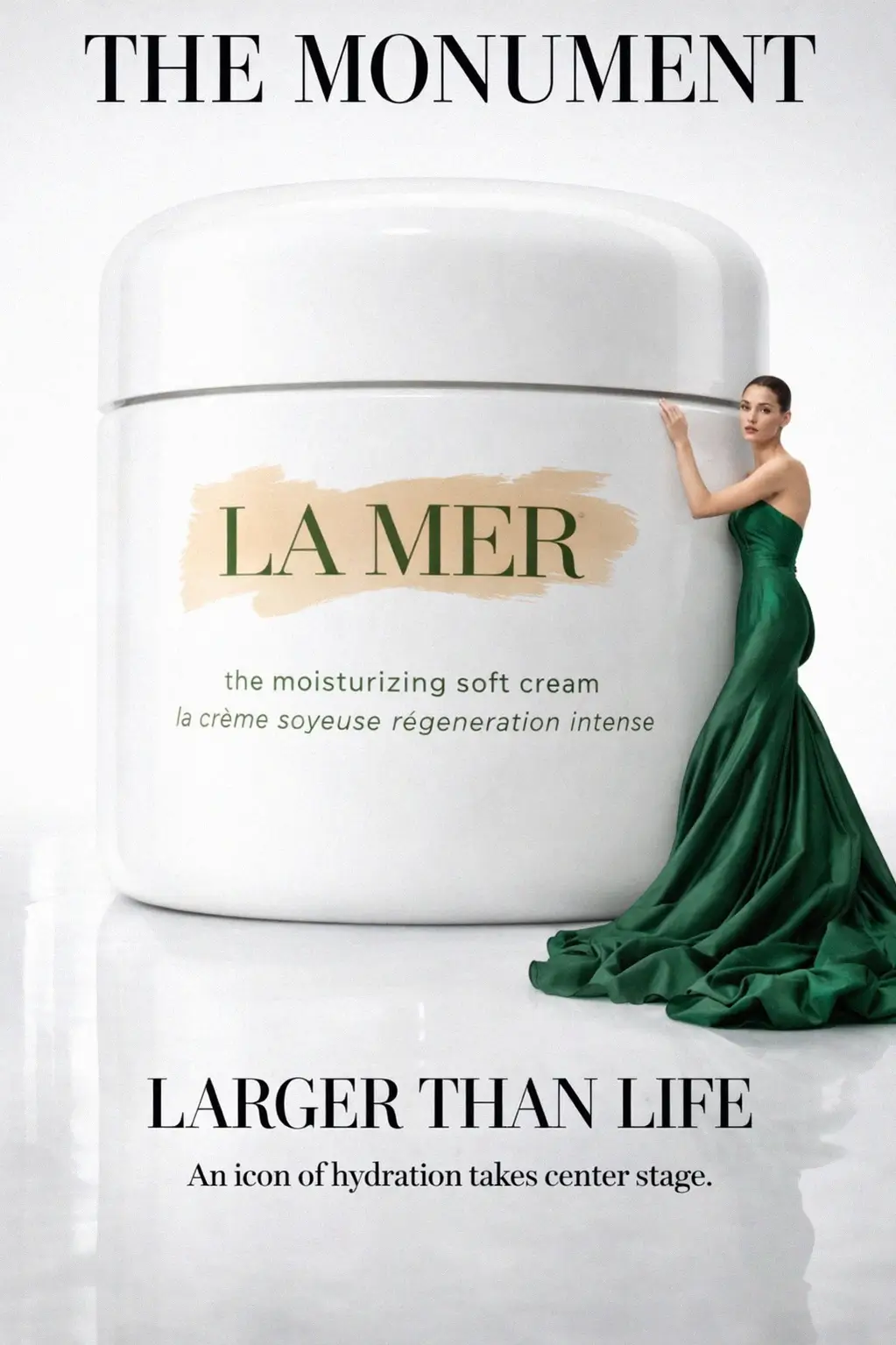 Luxury skincare jar placed on a marble vanity