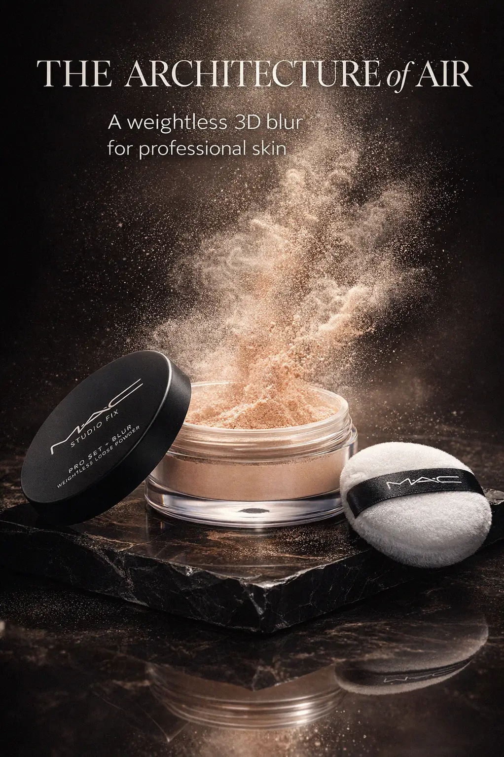 Lifestyle shot of the MAC setting powder