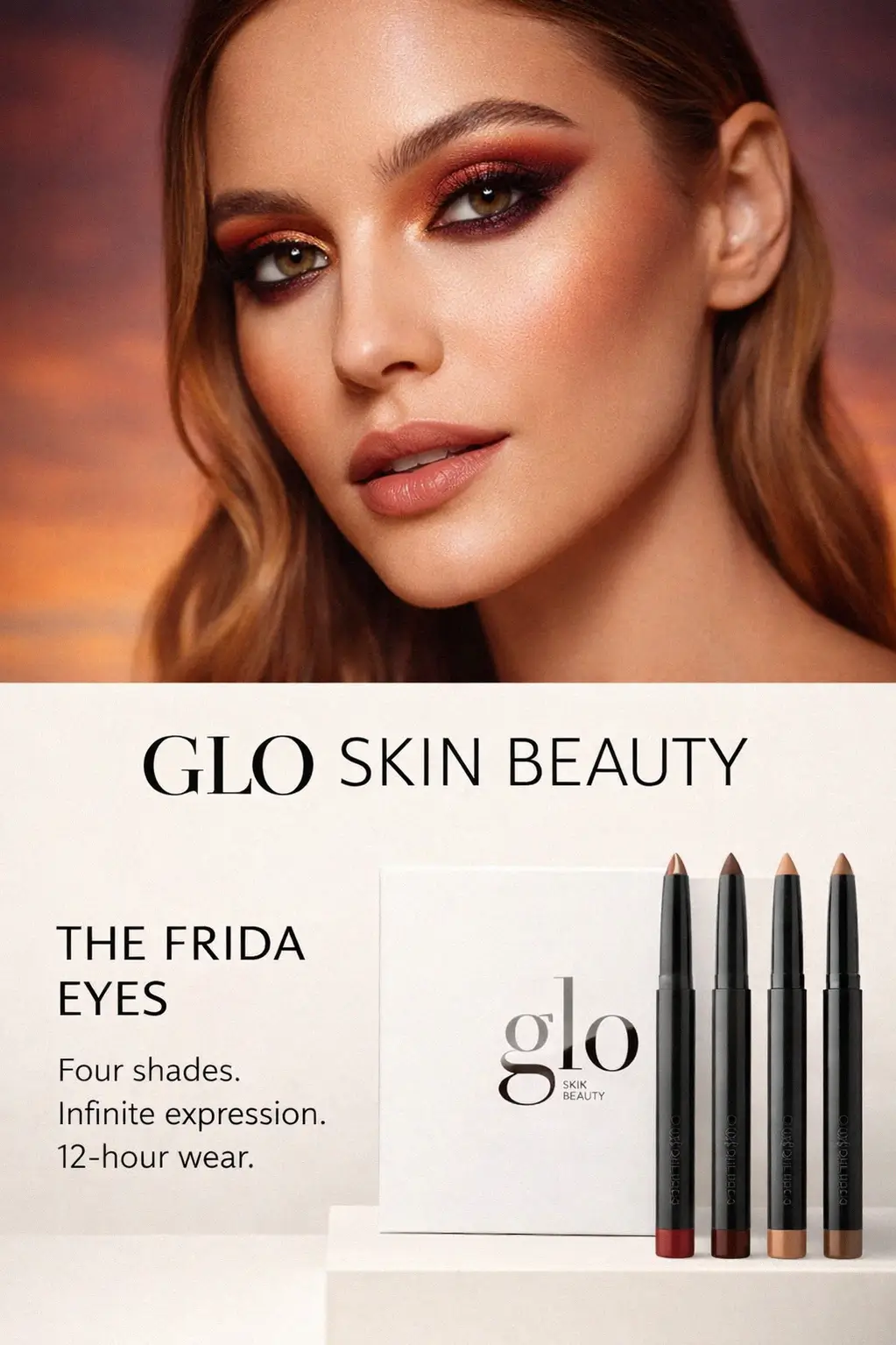 Long wear cream eyeshadow sticks in earth tones