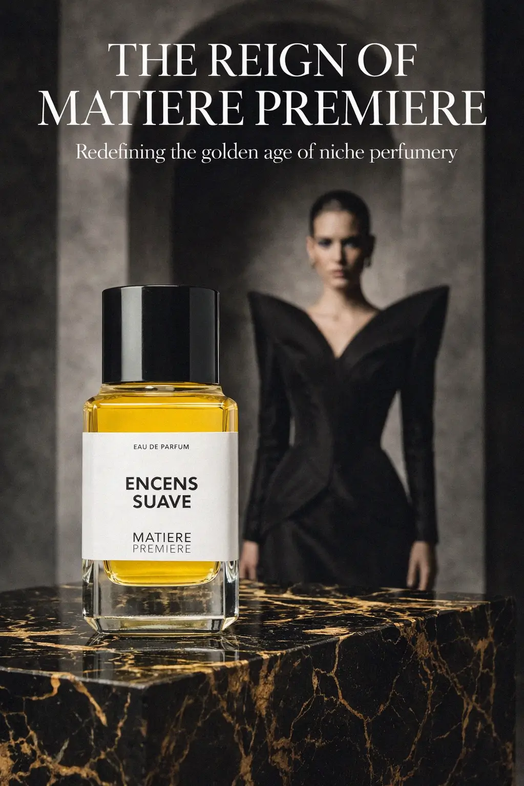 Luxurious incense and coffee fragrance notes