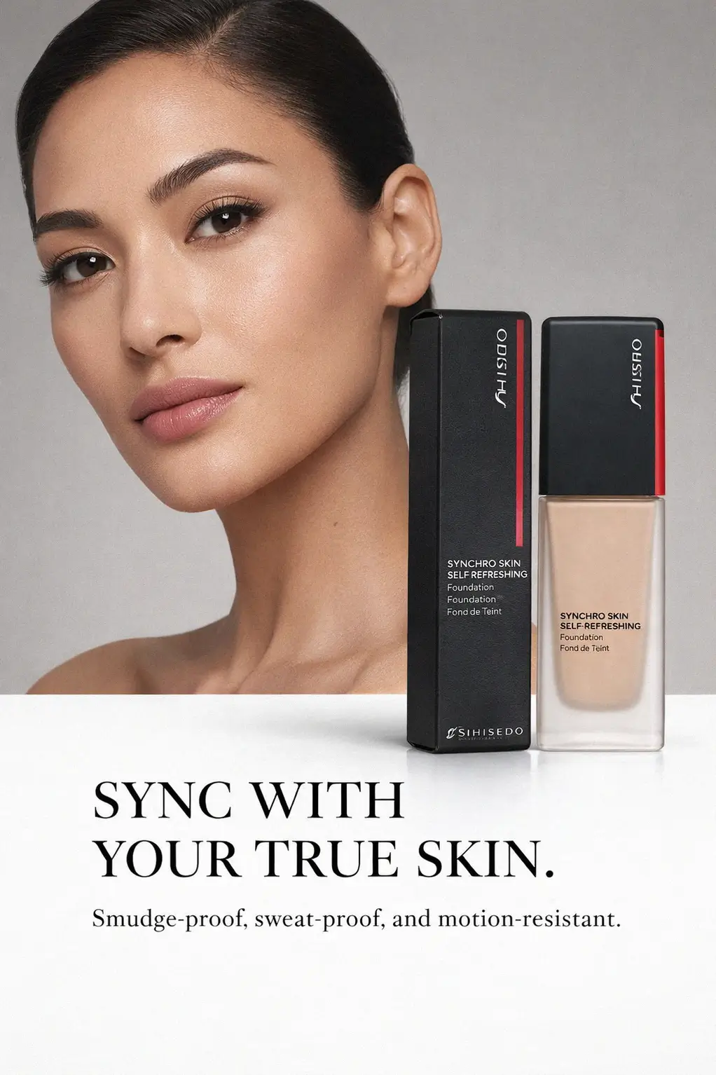 Longwear semi-matte liquid foundation