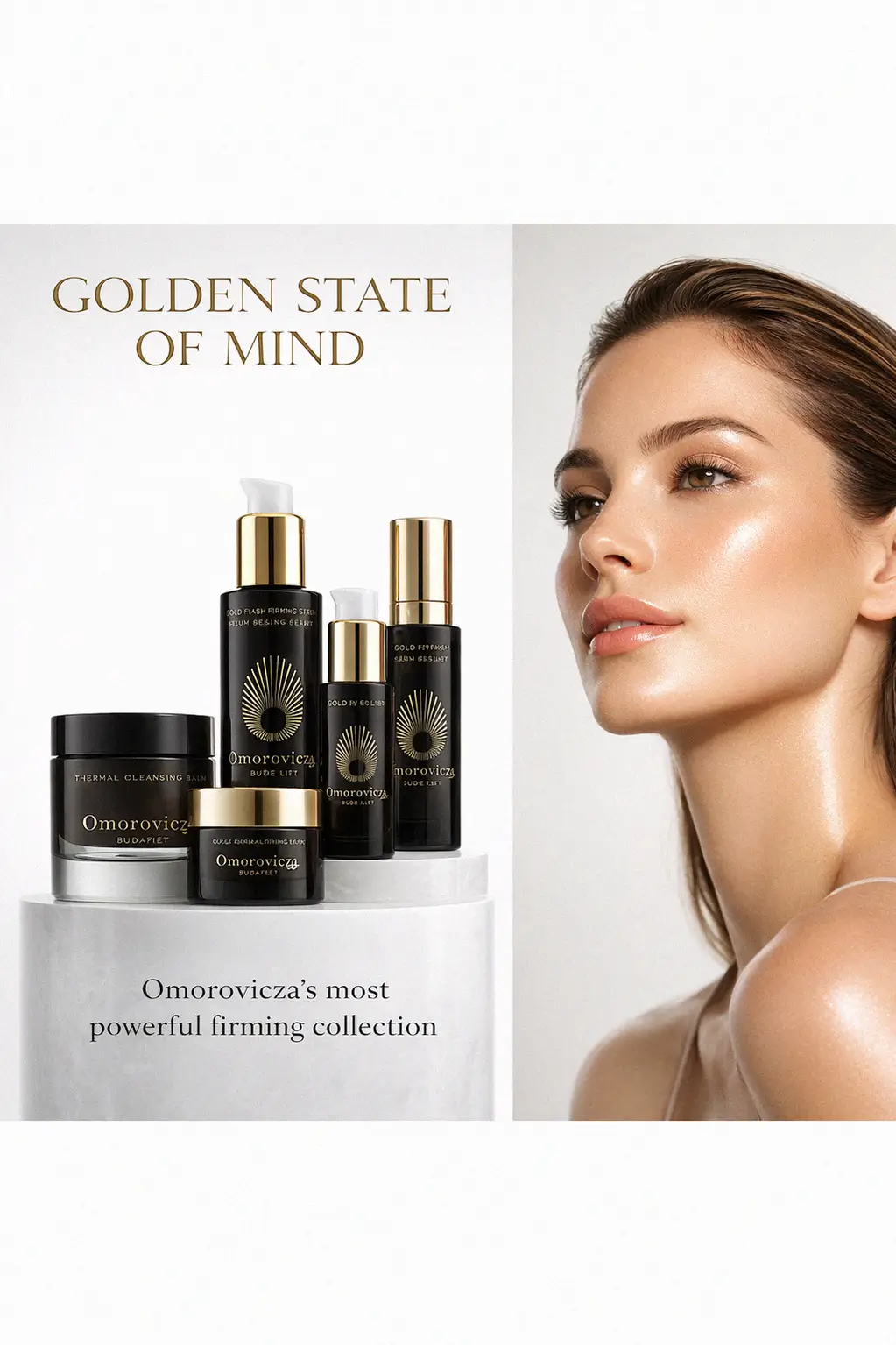 Close up of the brightening and firming texture of the Omorovicza serum