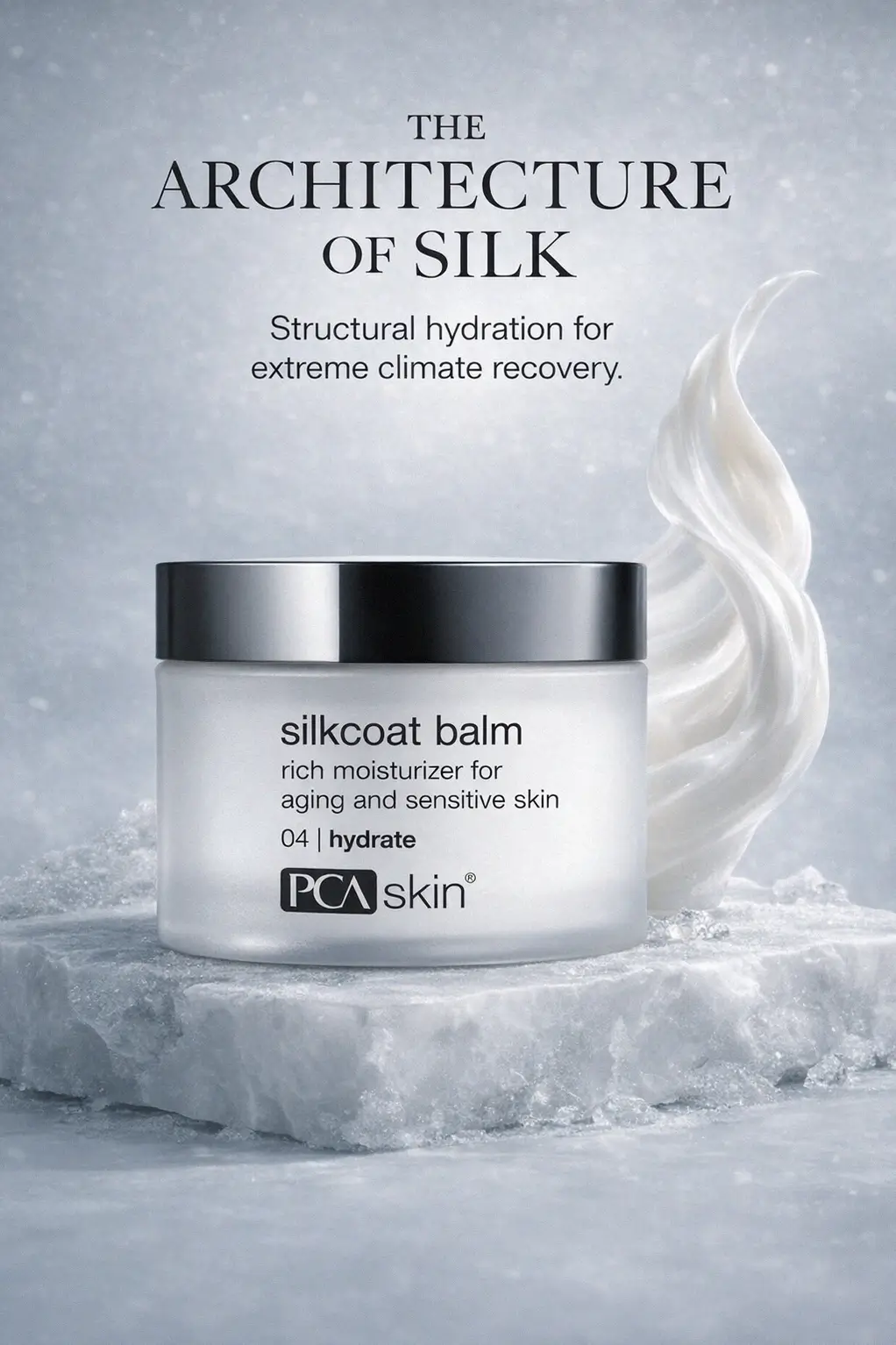 A refined jar of PCA SKIN moisturizer on a vanity