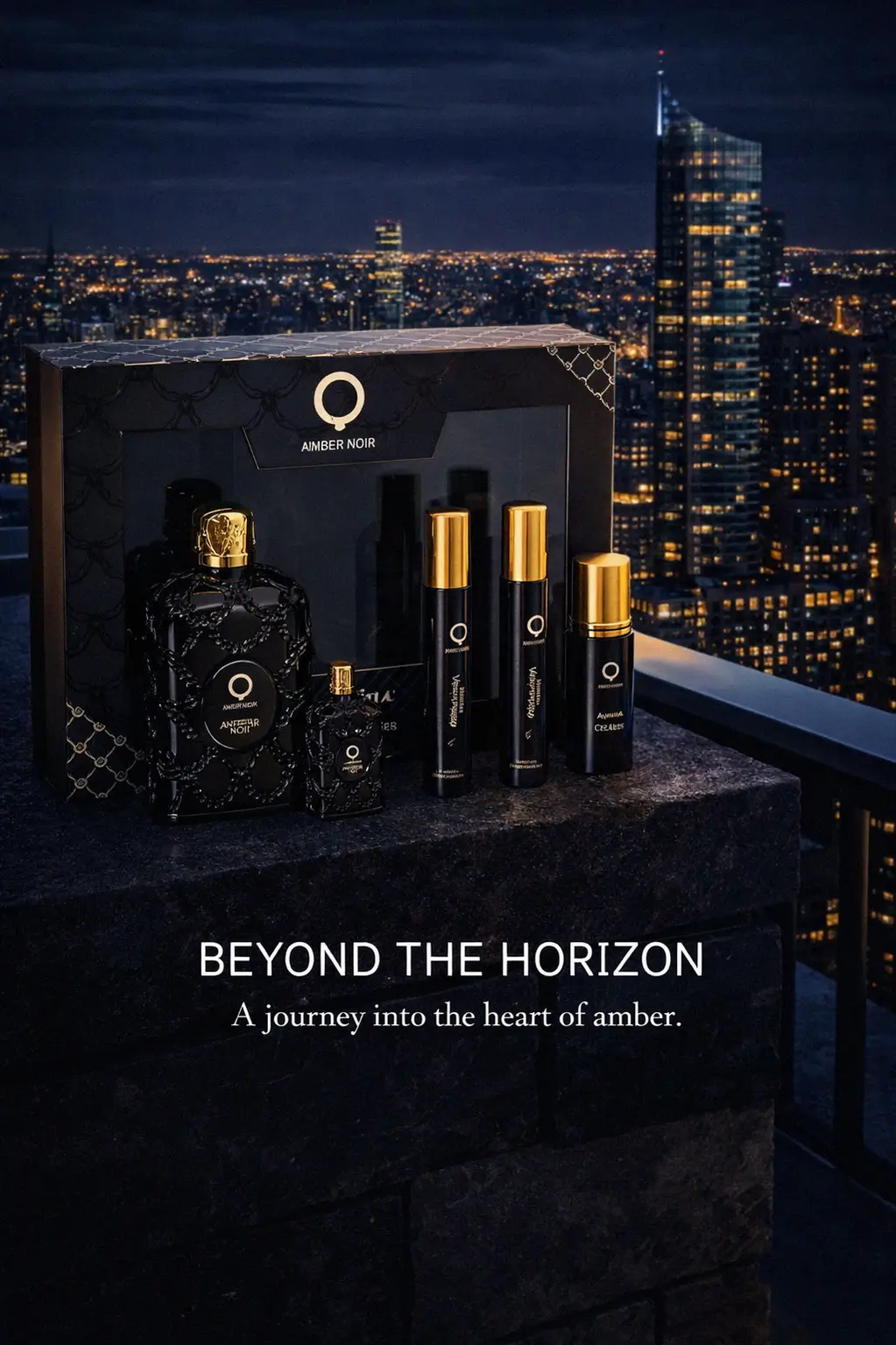 Amber woody fragrance notes