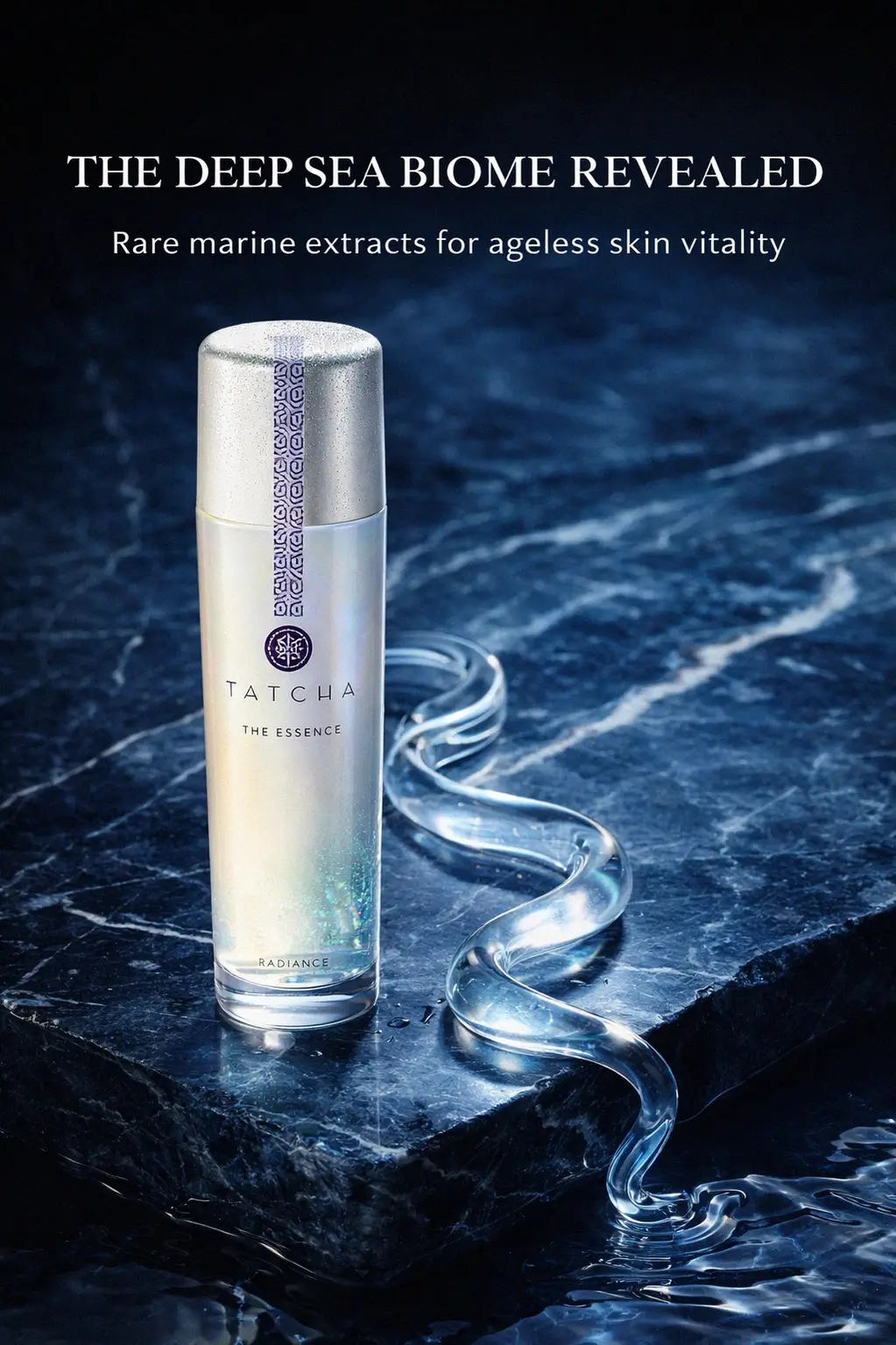 Deeply hydrated skin texture