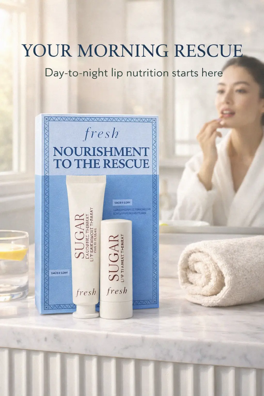 Deep hydration for dry lips