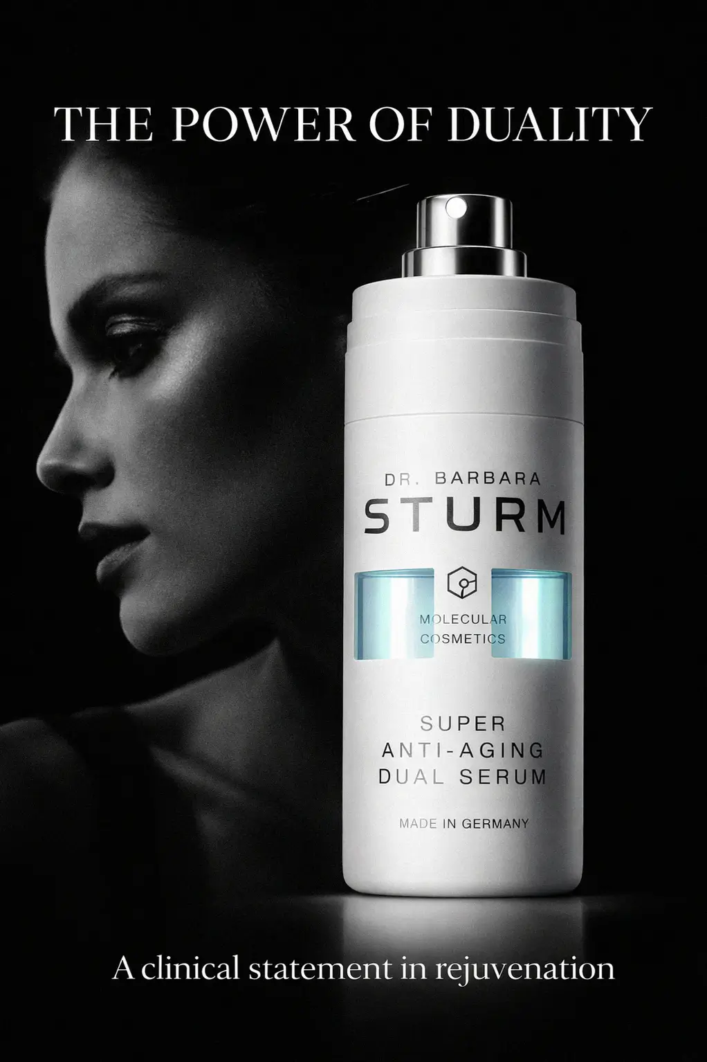 Luxury skincare curation on a marble surface