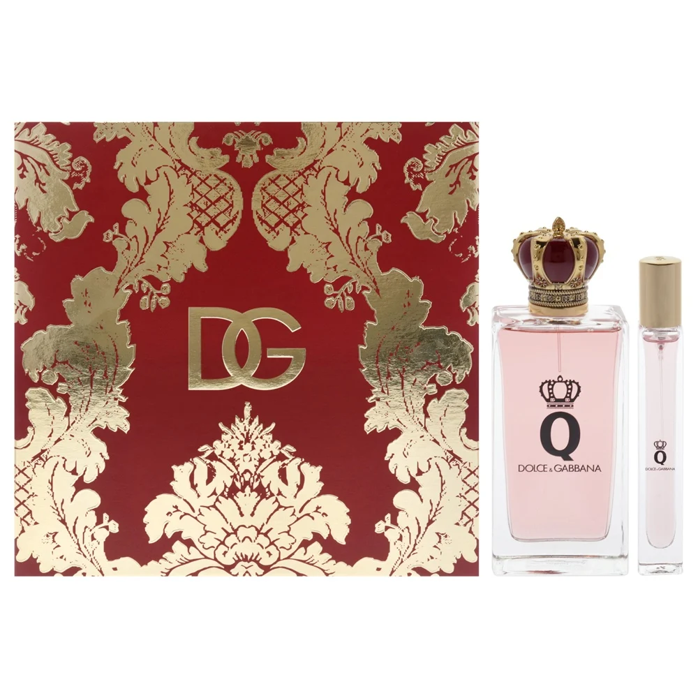 The Dolce & Gabbana Q Eau de Parfum Gift Set presented in its regal packaging