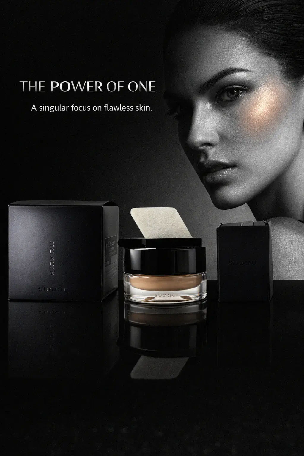 Suqqu Foundation swatched for high-luster finish