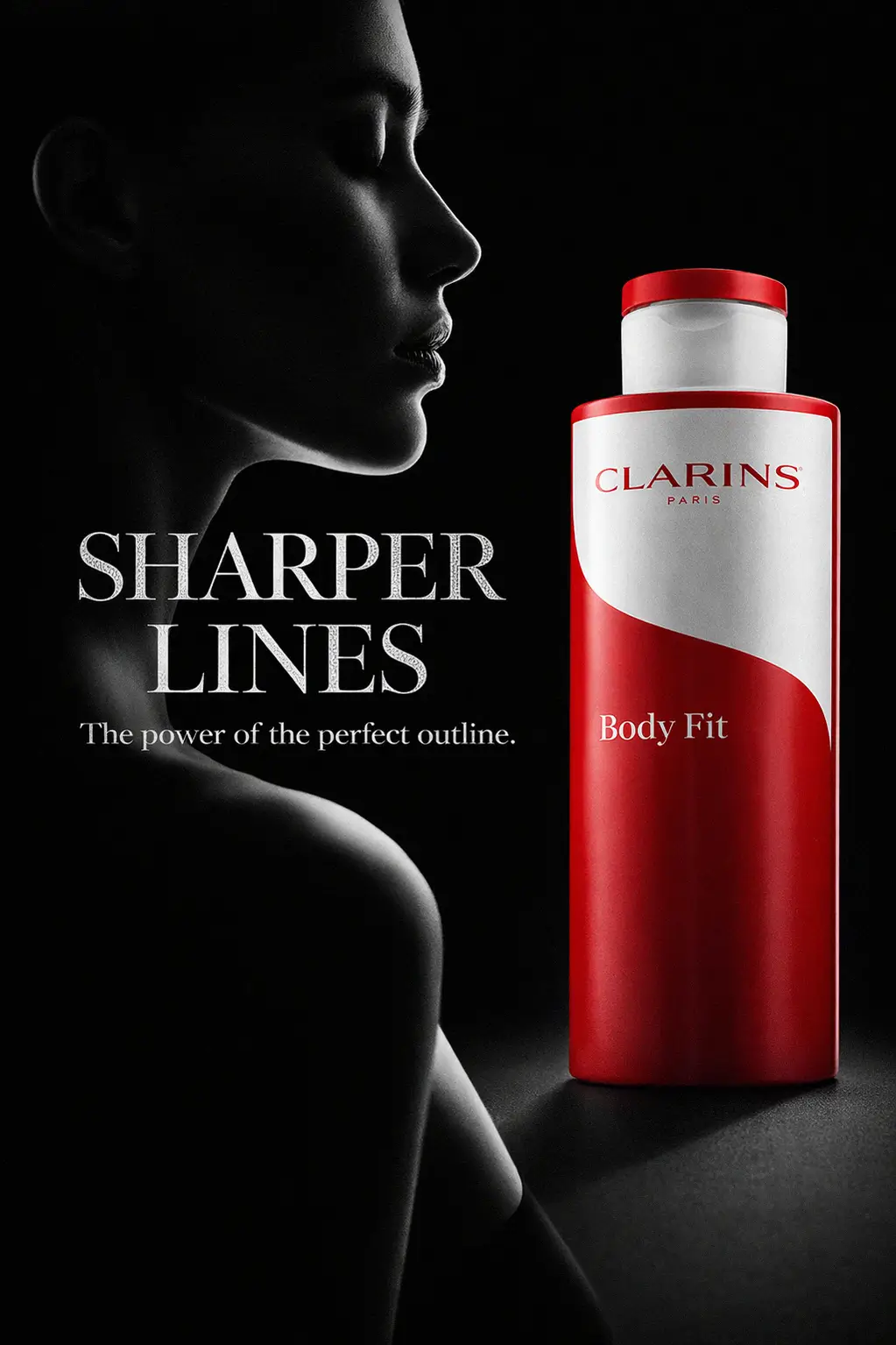 Luxury body care shelfie with Clarins