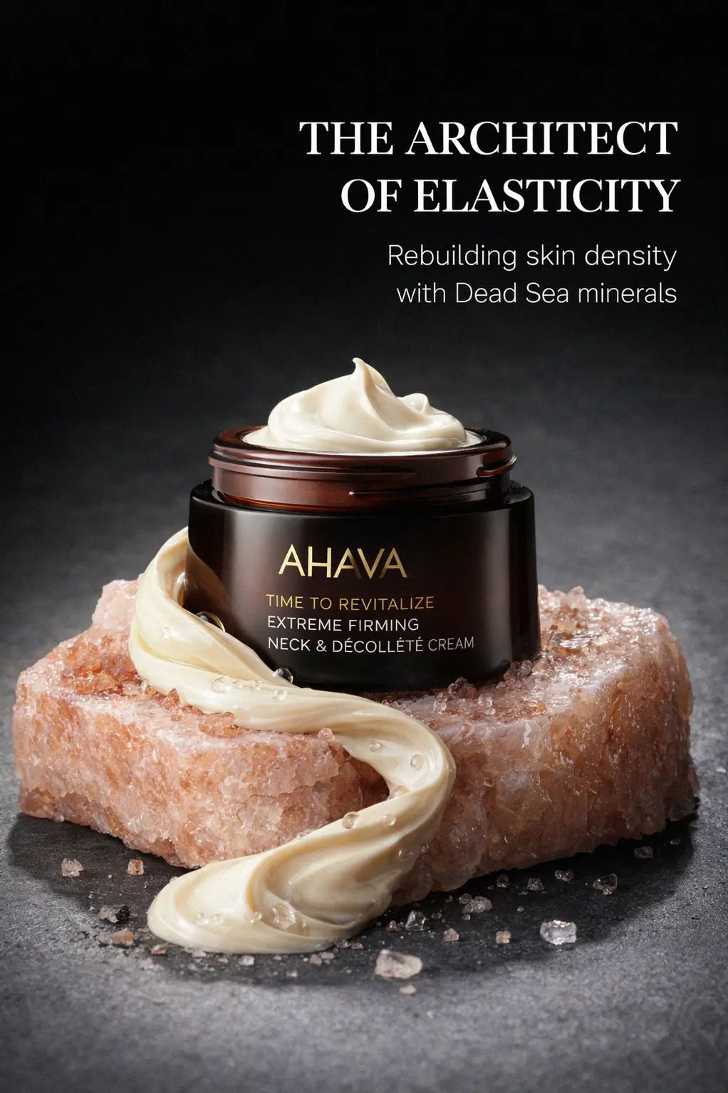 A luxurious vanity setup with premium skincare jars