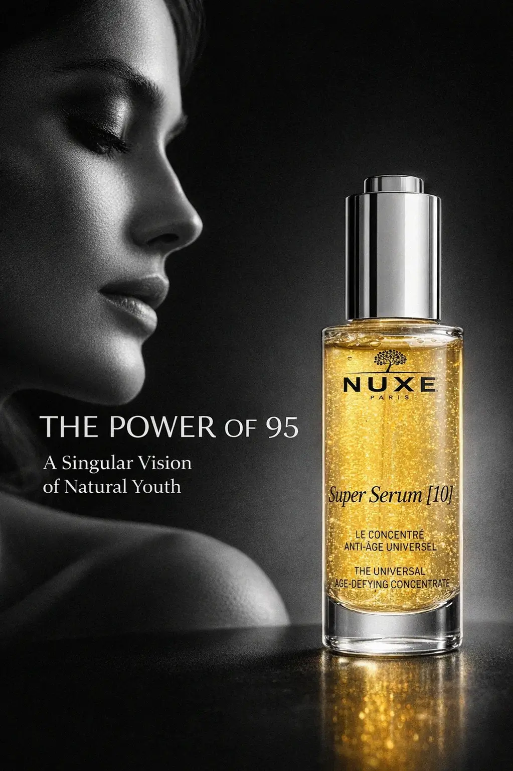 French pharmacy luxury serum bottle