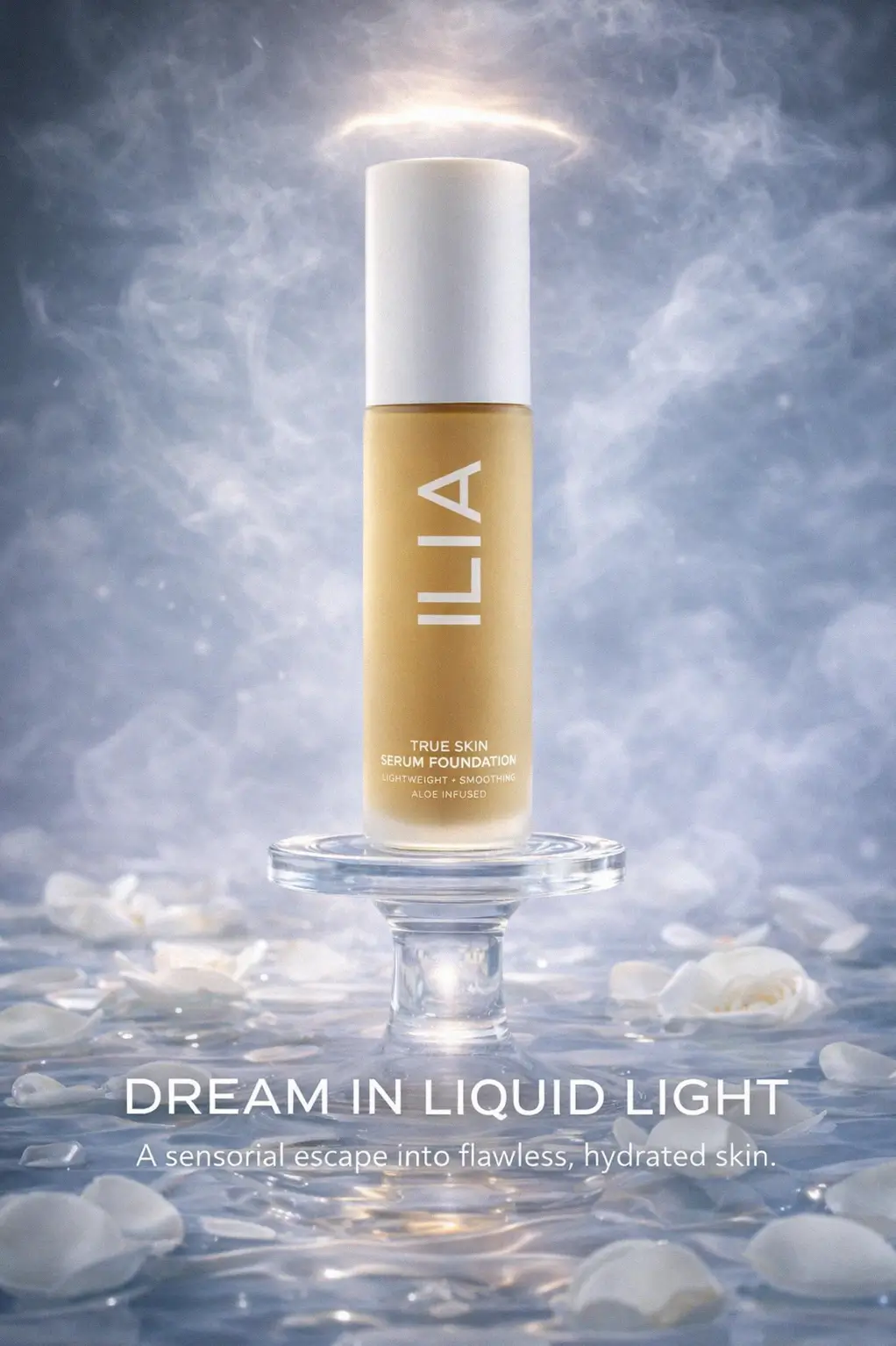 Close up of ILIA True Skin Serum Foundation texture