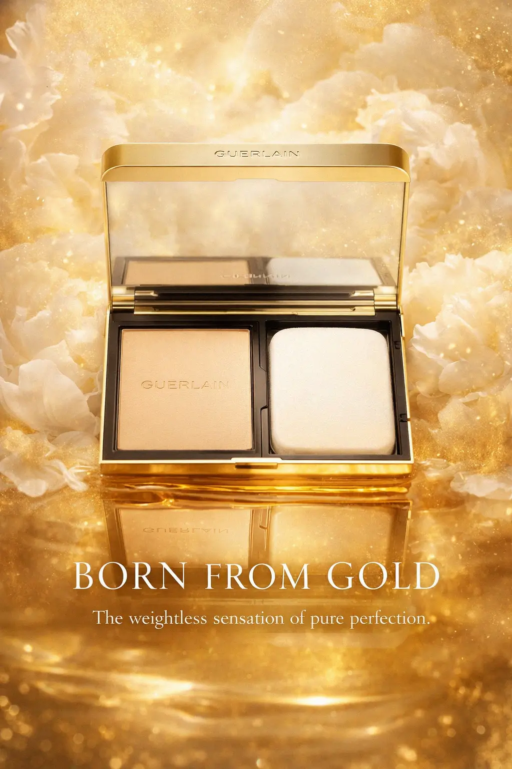 Elevated vanity essentials featuring Guerlain compact