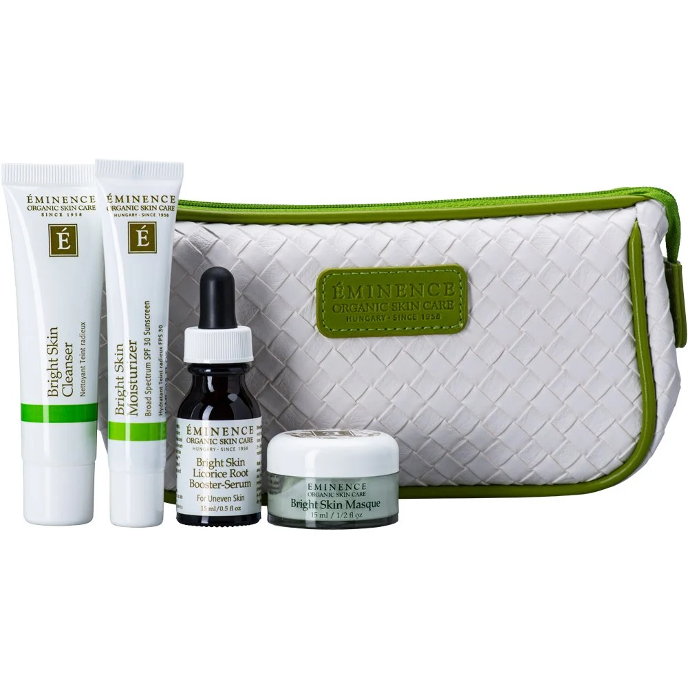 Eminence Organic Skin Care Bright Skin Starter Set on a white background