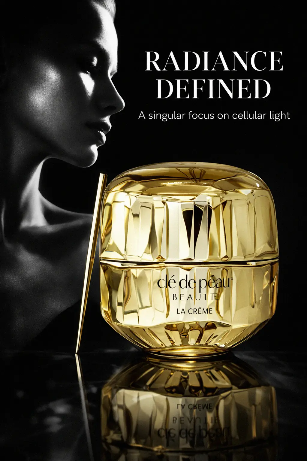 Luxury skincare essentials featuring a high-end night cream