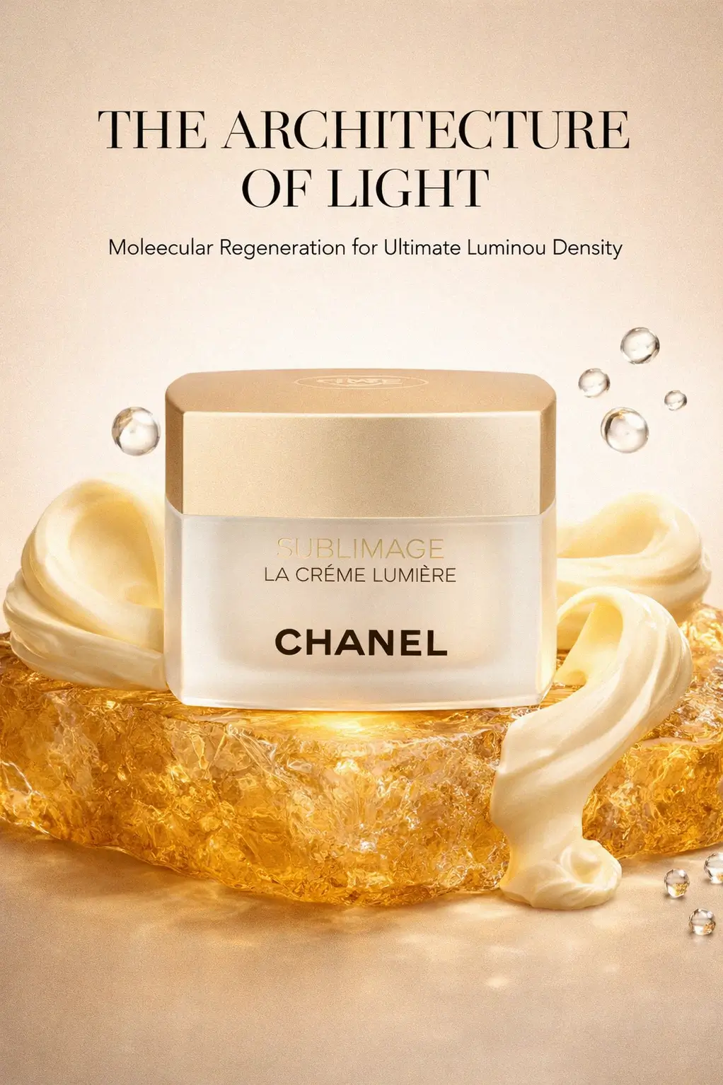 Brightening skincare ritual setup