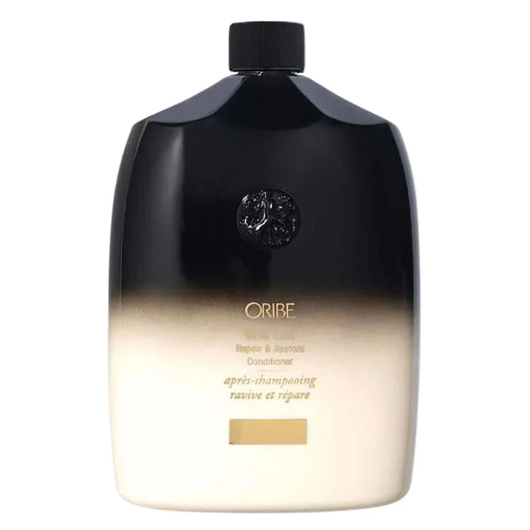 Oribe Gold Lust Repair and Restore Conditioner in luxury vanity setting