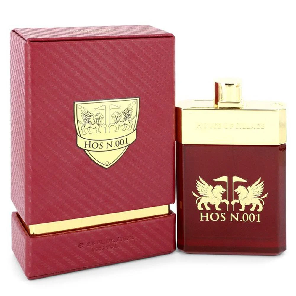 House of Sillage Hos N.001 bottle in deep red glass