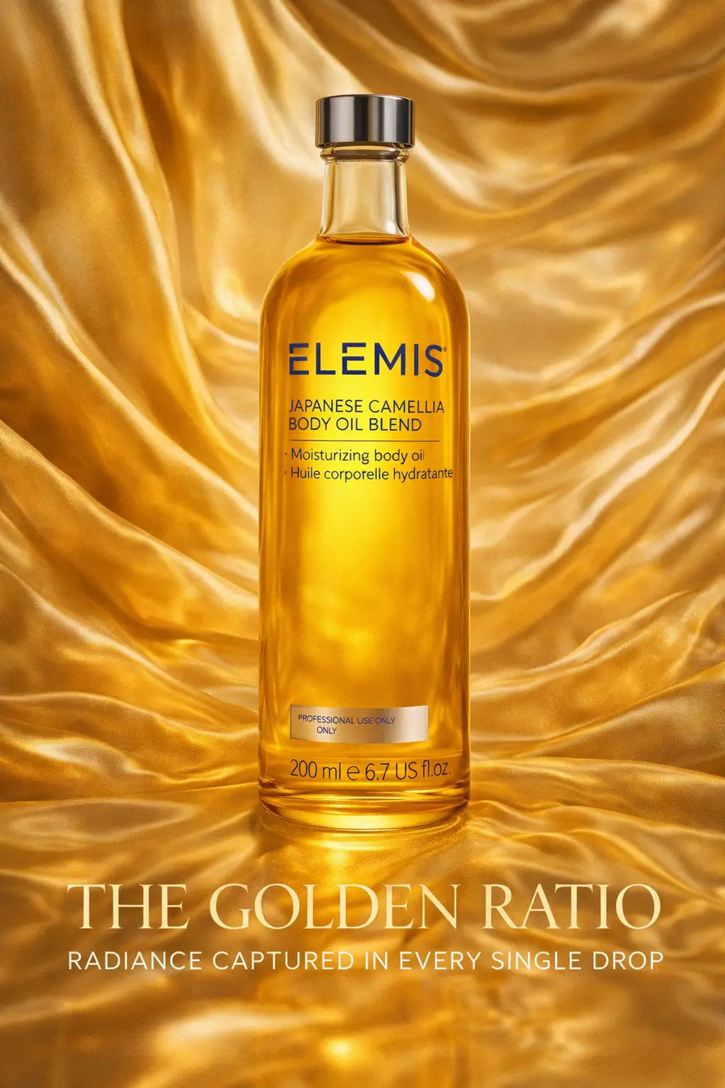 Close up of botanical oil texture