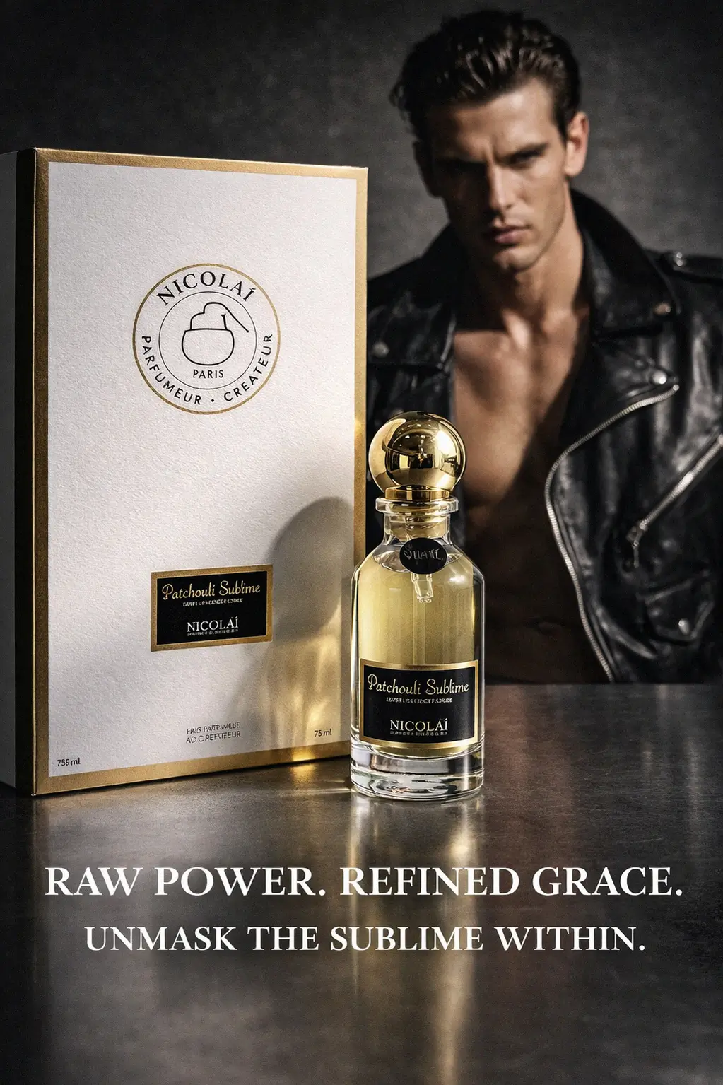Editorial perfume display