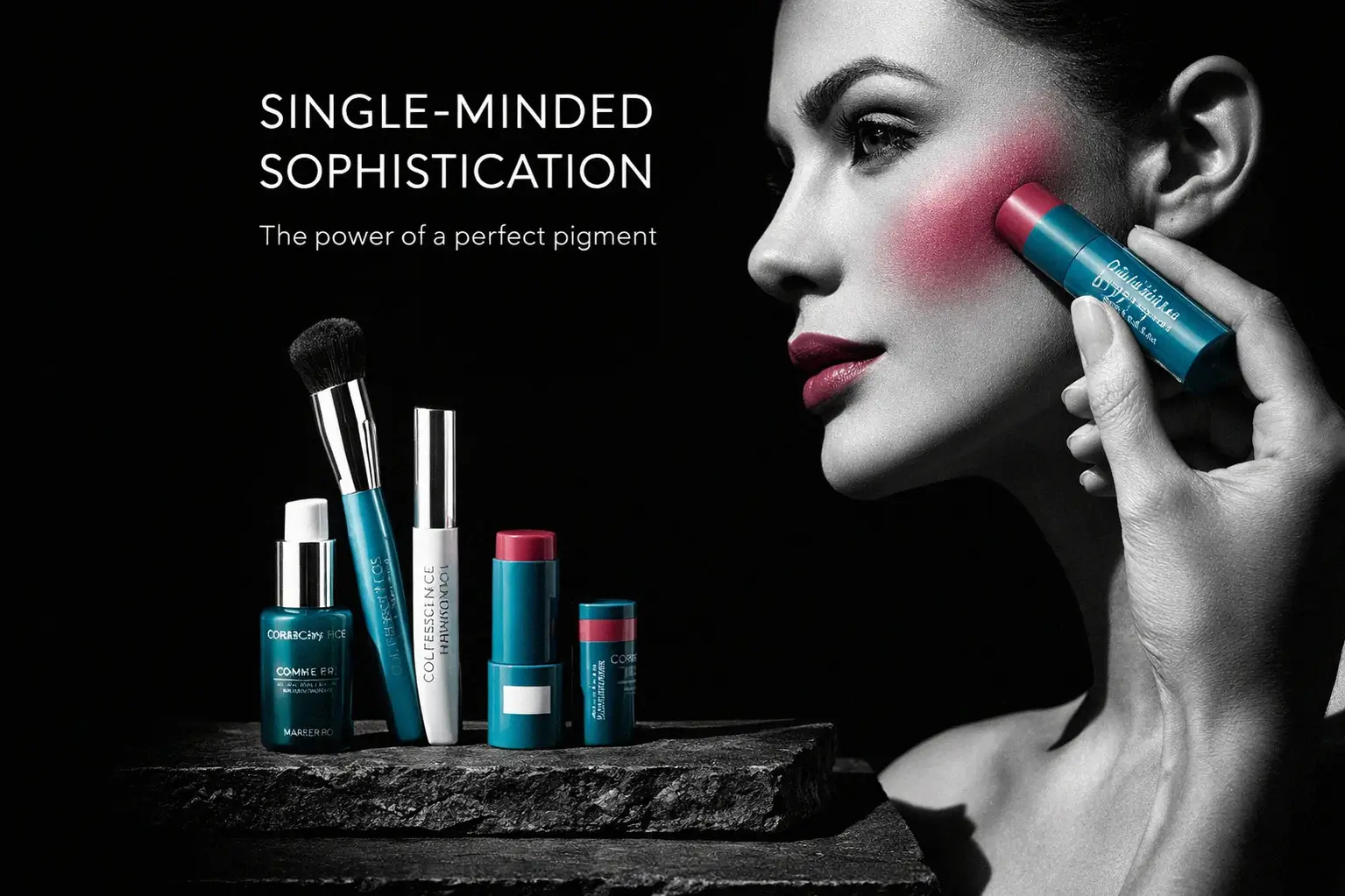Colorescience Lips to Lashes Holiday Set featuring berry balm and black mascara in a clear travel bag.